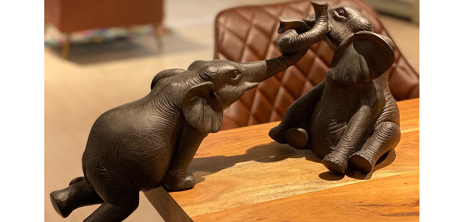 Статуэтка Two Elephants - фото