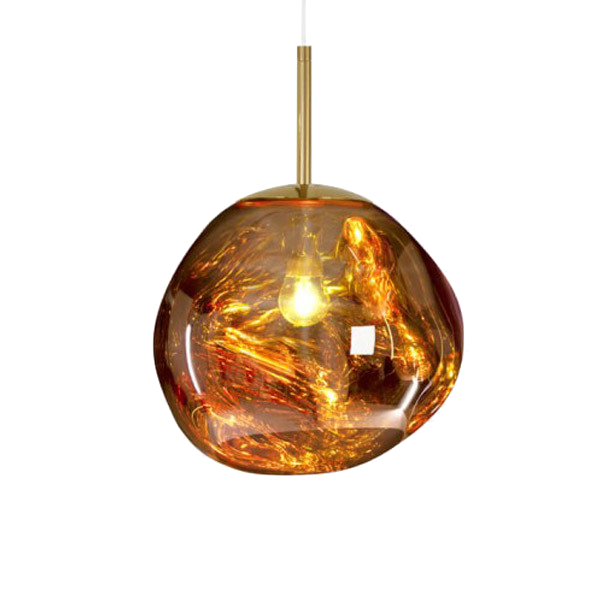 Подвесной светильник Tom Dixon Melt Pendant Gold Золотой Янтарь (Amber) в Новосибирске | Loft Concept 