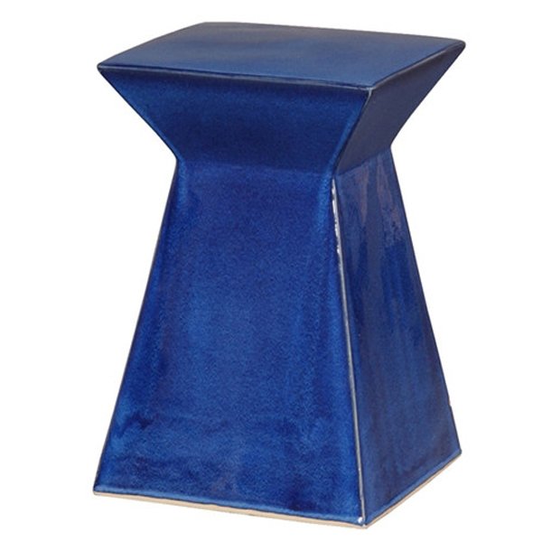 Керамический табурет Upright Garden Stool - Blue Синий в Новосибирске | Loft Concept 