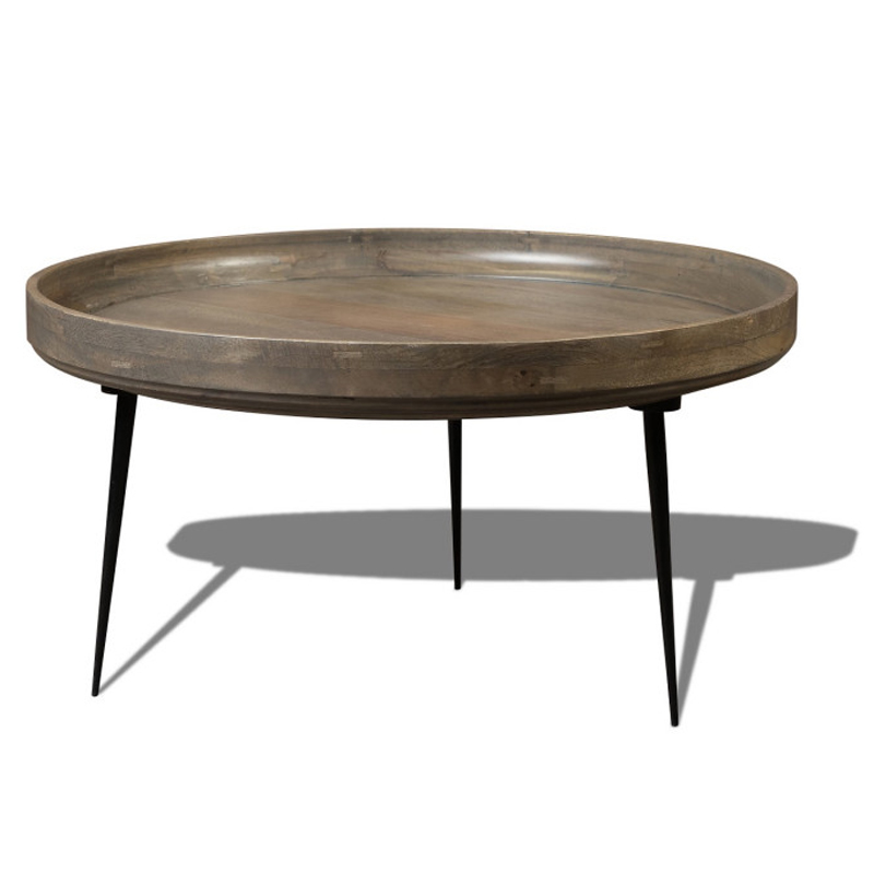 Кофейный стол Davidson Coffee Table platinum 40 Серый Черный в Новосибирске | Loft Concept 