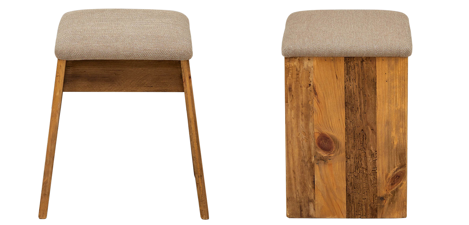 Пуф деревянный Aime Wood Pouf - фото