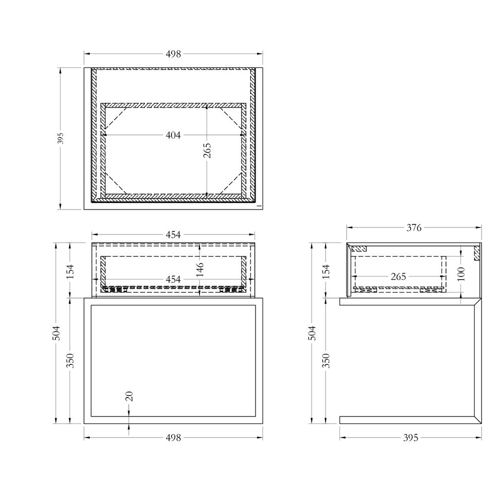 Тумбочка зеркальная с ящиком Mirror Chrome Cabinet в Новосибирске