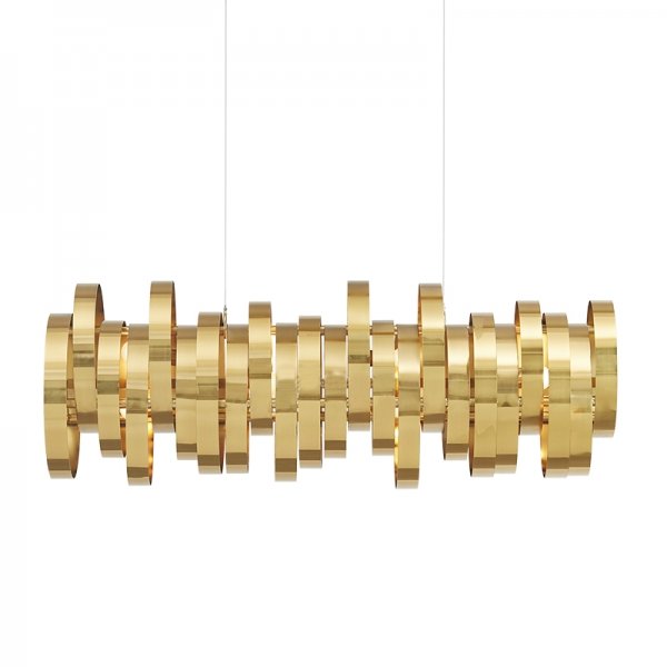 Люстра Brass Belts Chandelier Латунь в Новосибирске | Loft Concept 