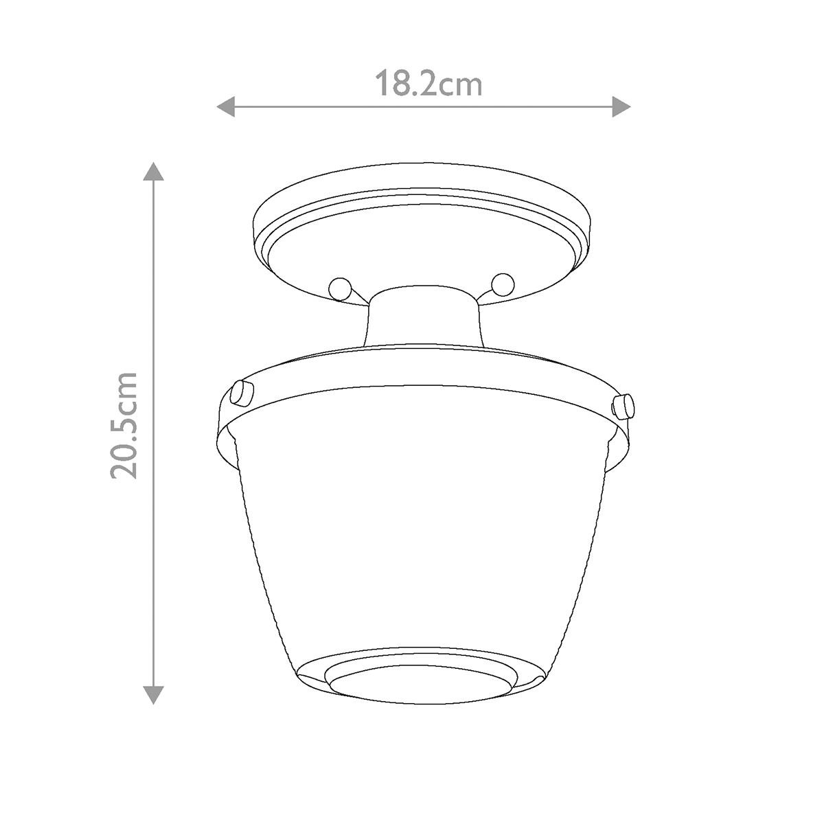 Потолочный светильник для ванных комнат с плафоном из прессованного фактурного стекла Quoizel в Новосибирске
