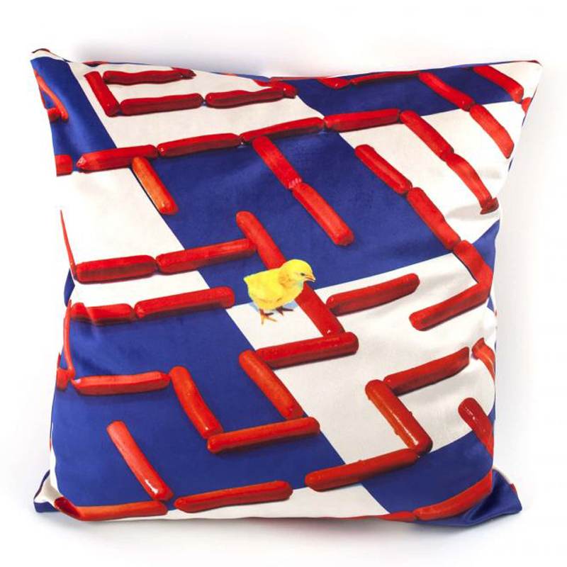 Подушка Seletti Cushion Labyrinth Мульти в Новосибирске | Loft Concept 