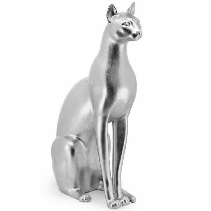 Статуэтка Abhika Egyptian Cat Silver Серебряный в Новосибирске | Loft Concept 