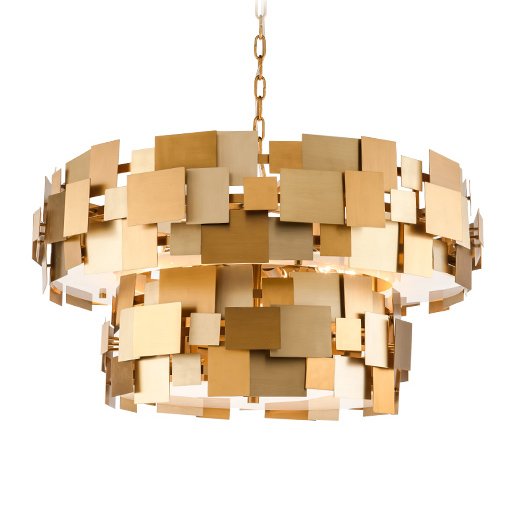 Люстра Gold Plate Chandelier 8  в Новосибирске | Loft Concept 