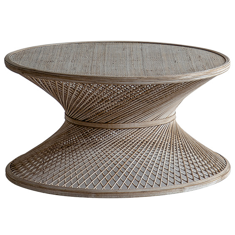 Кофейный стол Zaire Wicker Coffee Table Light Древесина в Новосибирске | Loft Concept 