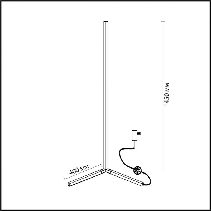 Торшер Светодиодный Trumpet tube 145см в Новосибирске