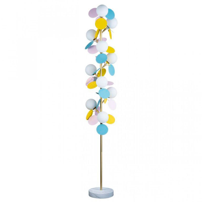 Торшер MATISSE Floor Lamp multicolor Мульти Золотой Белый в Новосибирске | Loft Concept 