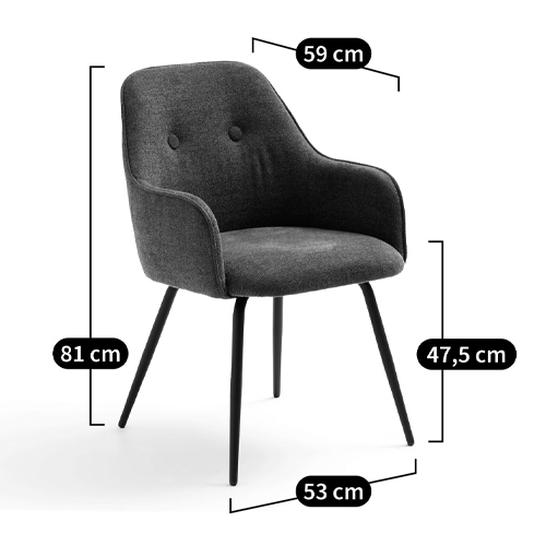 Кресло обеденное на металлических ножках Mazzi Chair в Новосибирске