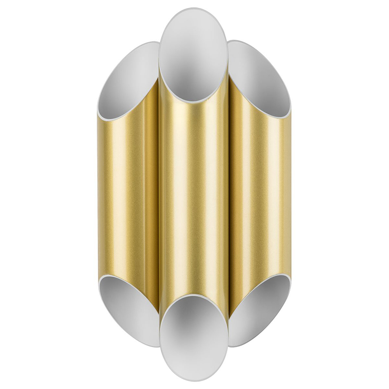 Бра Garbi Trio Gold Pipe Organ Sconce Золотой Белый в Новосибирске | Loft Concept 