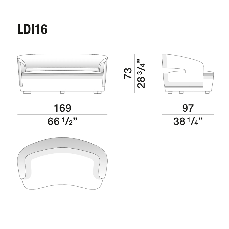 Дизайнерский диван LUCIO Sofa в Новосибирске