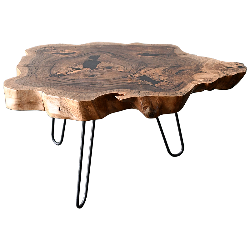 Кофейный стол Rohan Industrial Metal Rust Coffee Table Коричневый Черный в Новосибирске | Loft Concept 