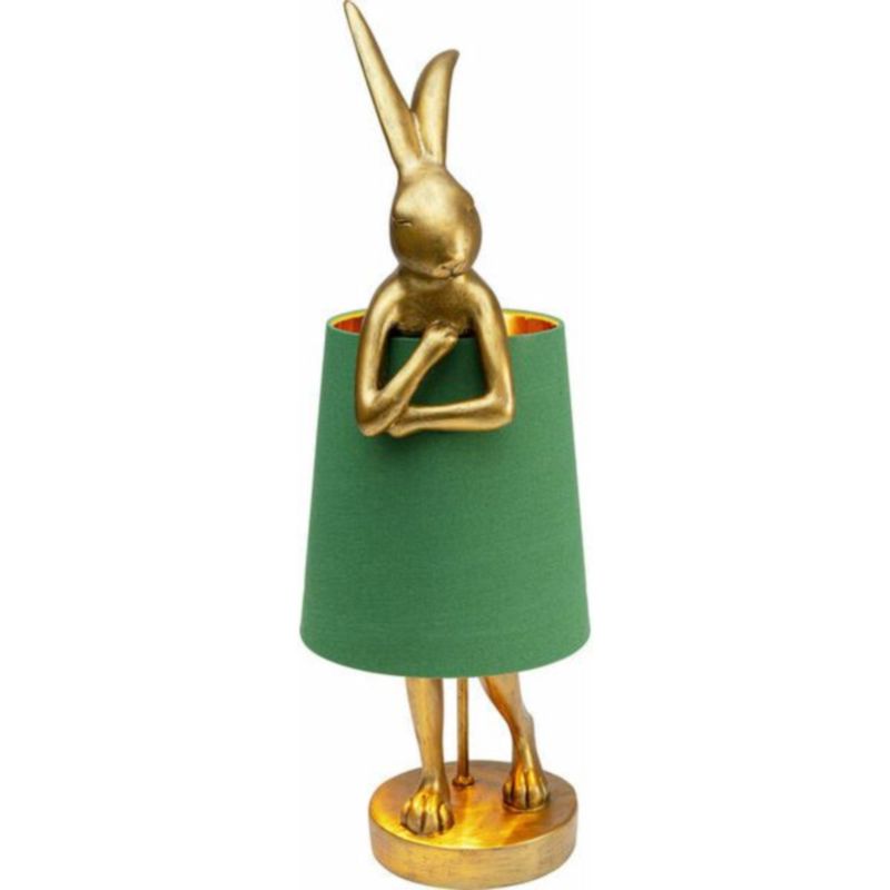 Настольная лампа Golden Hare/ green lampshade Золотой Зеленый в Новосибирске | Loft Concept 