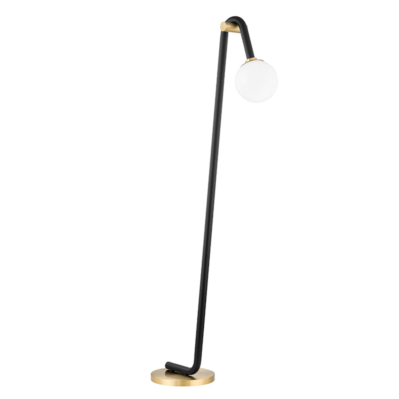 Торшер Paulson floppy floor lamp gold Черный Золотой в Новосибирске | Loft Concept 