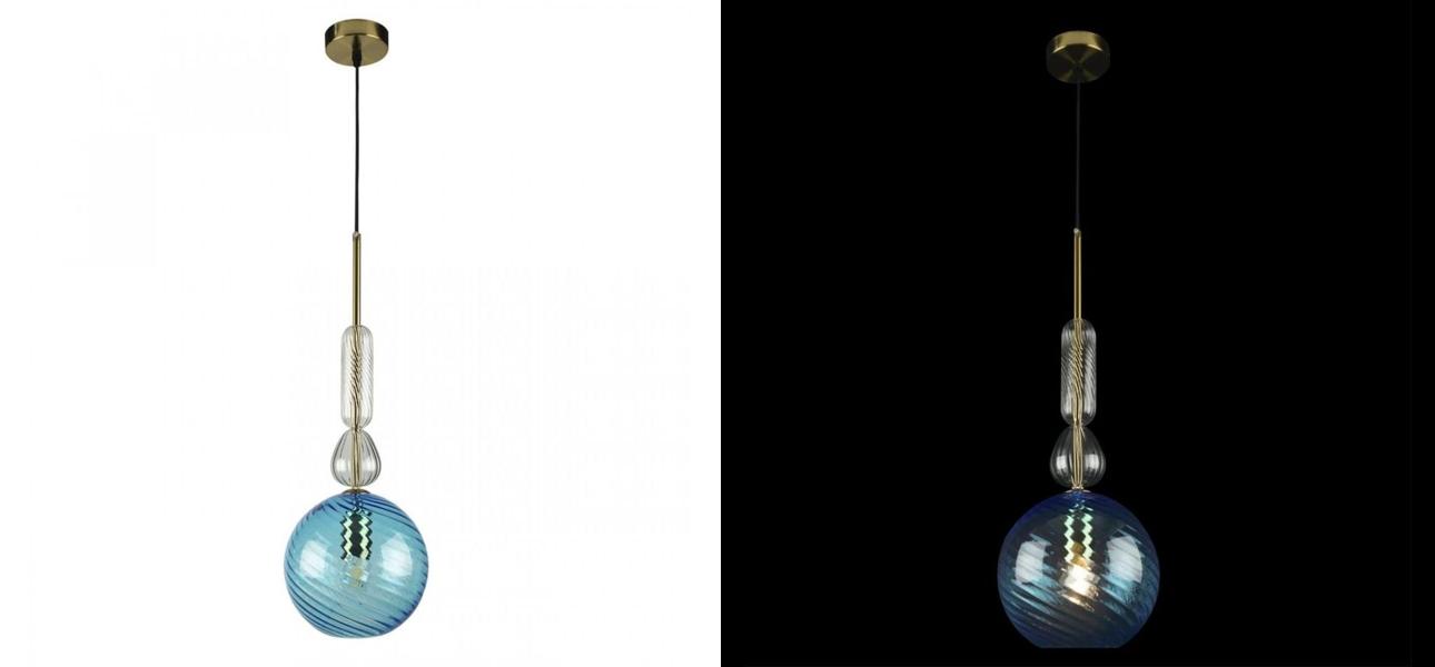 Светильник Flauti Blue Ball D20 см - фото №1