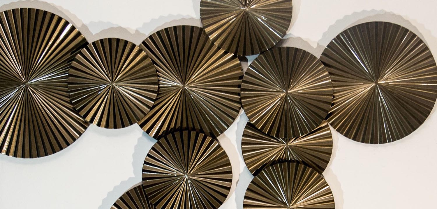 Арт-объект Apollo Brown Wall Plaque Disc 11 - фото №1