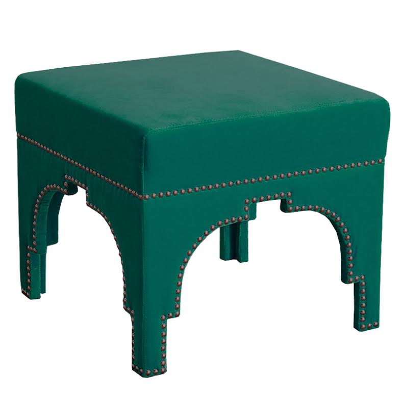 Raelynn Velvet Ottoman Изумрудный в Новосибирске | Loft Concept 