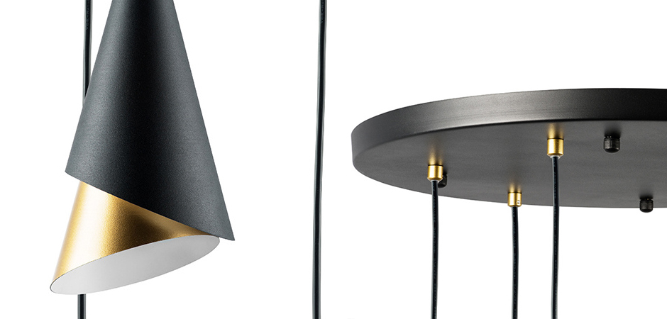 Люстра Lucio Black and Gold 6 - фото №1