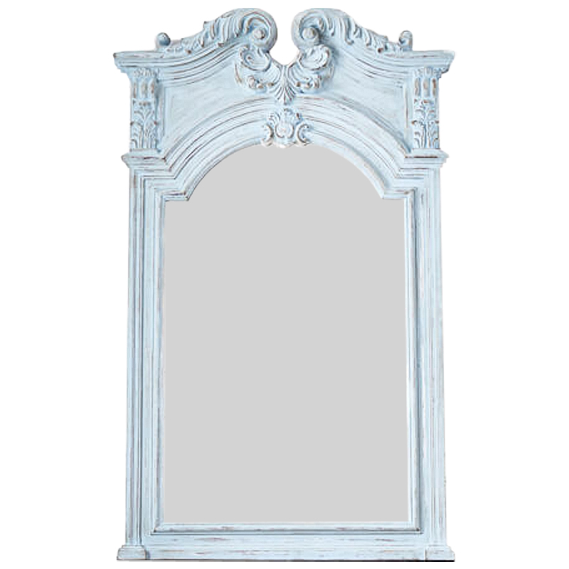 Зеркало Lupescu Mirror Pastel Blue Винтажный голубой в Новосибирске | Loft Concept 