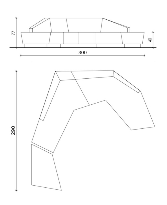 Диван Anaktae ADRASTUS SOFA в Новосибирске