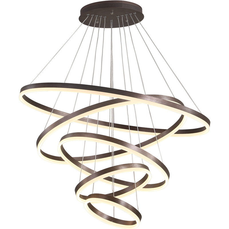 Люстра Ribbon Circles Chandelier Темная бронза в Новосибирске | Loft Concept 