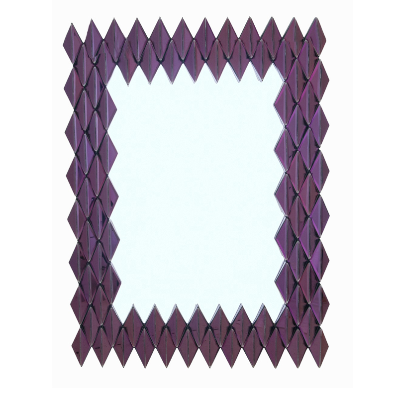 Зеркало Purple Rhombuses Mirror Фиолетовый в Новосибирске | Loft Concept 