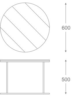 Стол Loft Wooden Round в Новосибирске