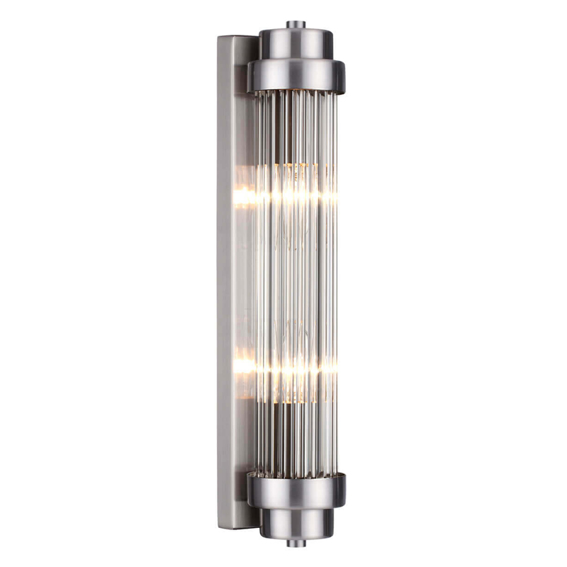 Бра Dirck Glass TUBE Sconce Nickel Никель в Новосибирске | Loft Concept 