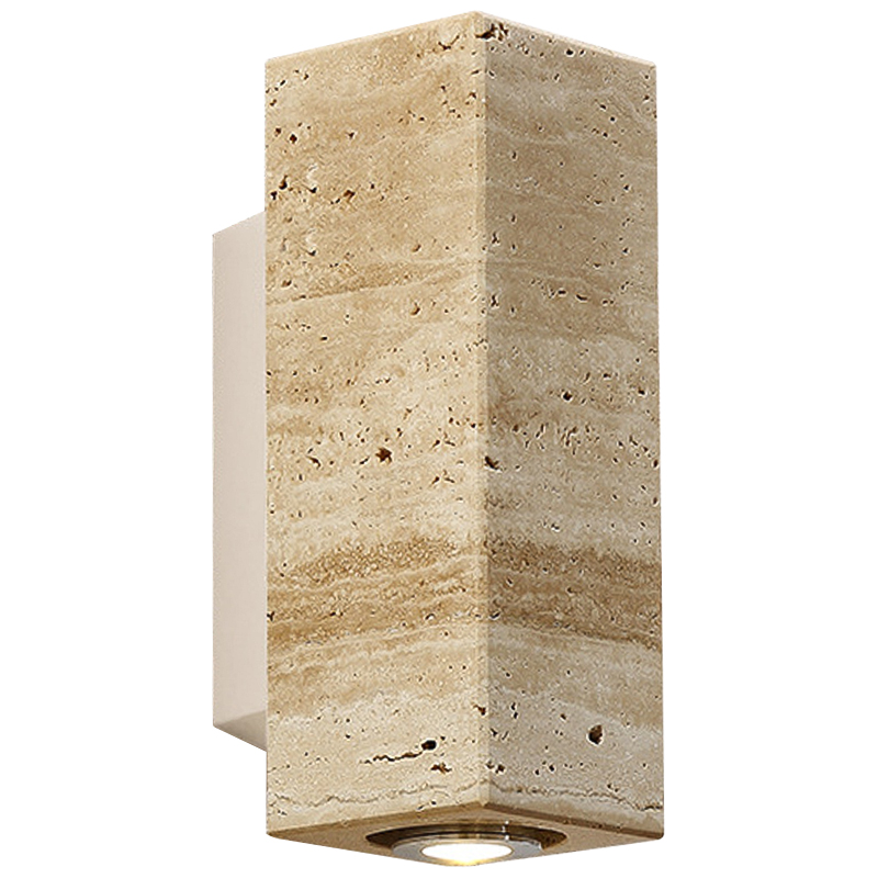 Бра Travertine Spot Wall Lamp Бежевый Песочный Белый в Новосибирске | Loft Concept 