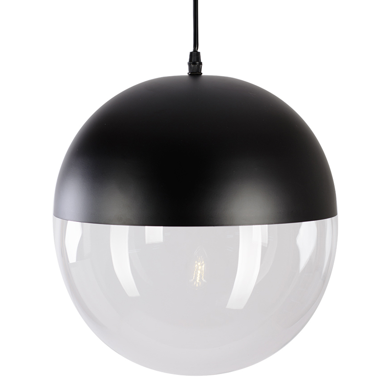 Подвесной светильник pendant lamp SPHERE 1 Черный Прозрачное Стекло в Новосибирске | Loft Concept 