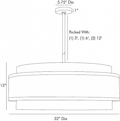 Люстра Arteriors UTTERSON CHANDELIER в Новосибирске