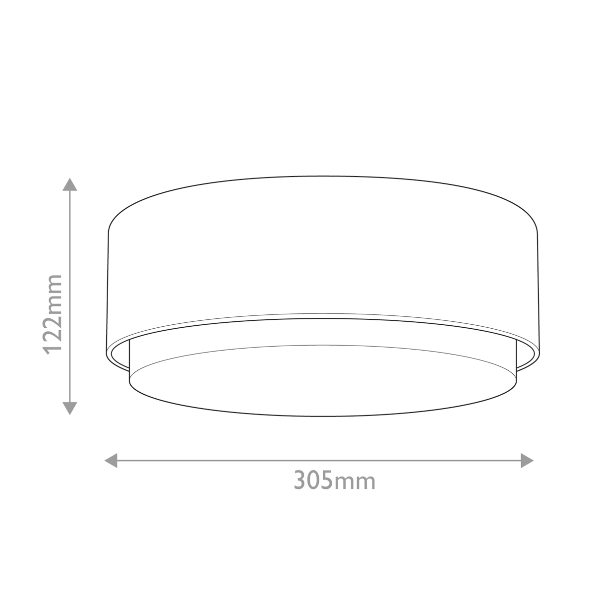 Потолочный светильник круглой формы с белым матовым плафоном Hinkley в Новосибирске