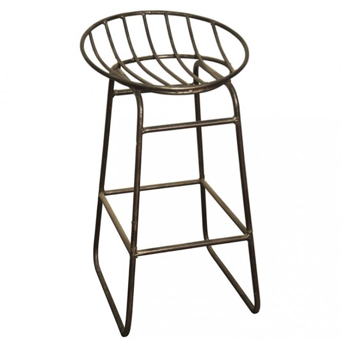 Барный стул Industrial Iron Grille Bar Stool Латунь в Новосибирске | Loft Concept 