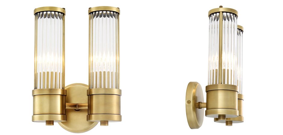 Бра Wall Lamp Claridges Dual Brass - Loft-Concept в Новосибирске