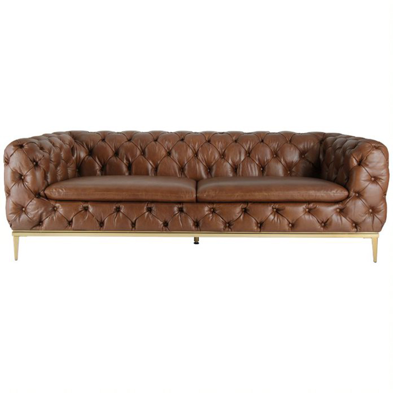 Диван Dorsten Sofa brown leather Коричневый в Новосибирске | Loft Concept 