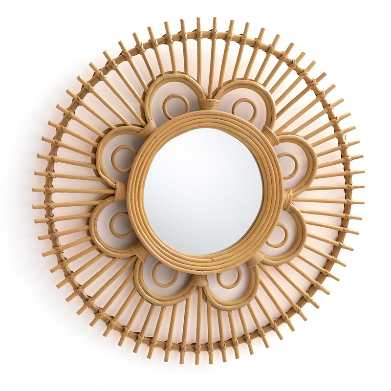 Зеркало Mirror Rattan Round D65  в Новосибирске | Loft Concept 