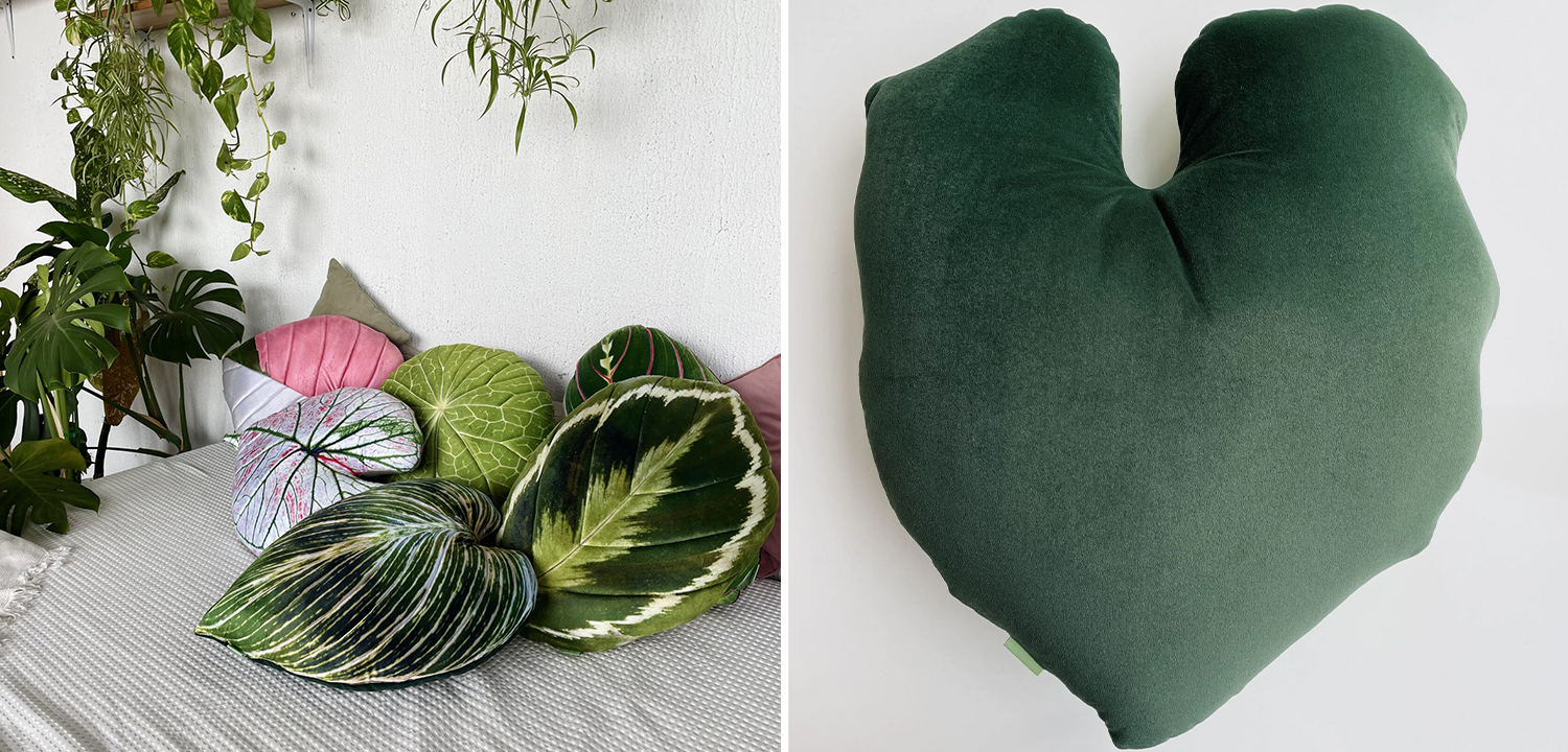 Декоративная подушка Botanical Cushion Philodendron - фото