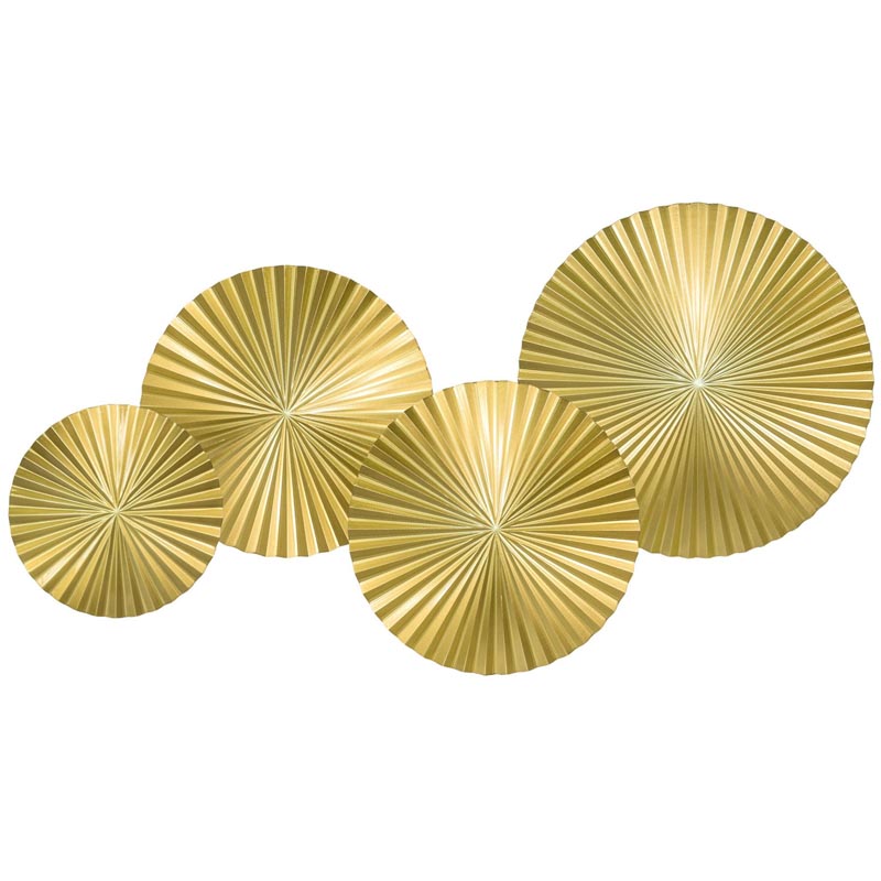 Арт-объект Apollo Gold Wall Plaque Disc 4 Золотой в Новосибирске | Loft Concept 