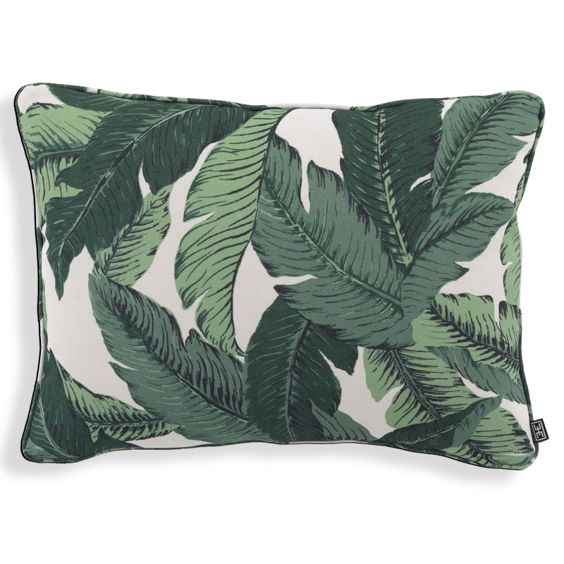 Подушка Eichholtz Pillow Mustique s Белый Зеленый в Новосибирске | Loft Concept 