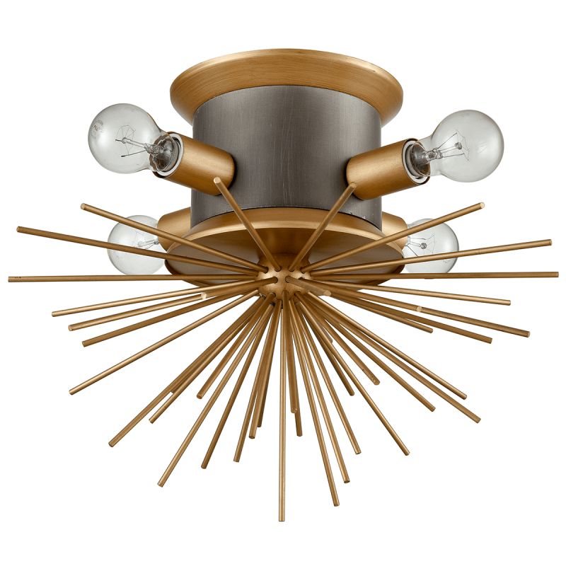 Потолочный светильник Hedgehog Brass Chandelier Латунь в Новосибирске | Loft Concept 