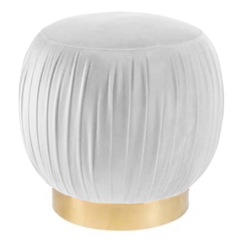 Оттоманка Art Deco Turban white Золотой в Новосибирске | Loft Concept 