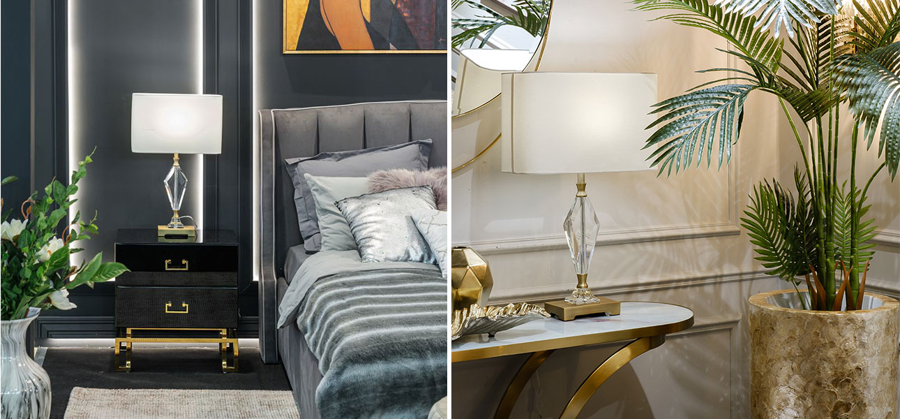 Настольная лампа Glass Diamond Decor - фото