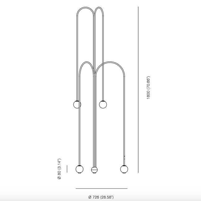 Торшер Michael Anastassiades Fontana Amorosa Crossette в Новосибирске