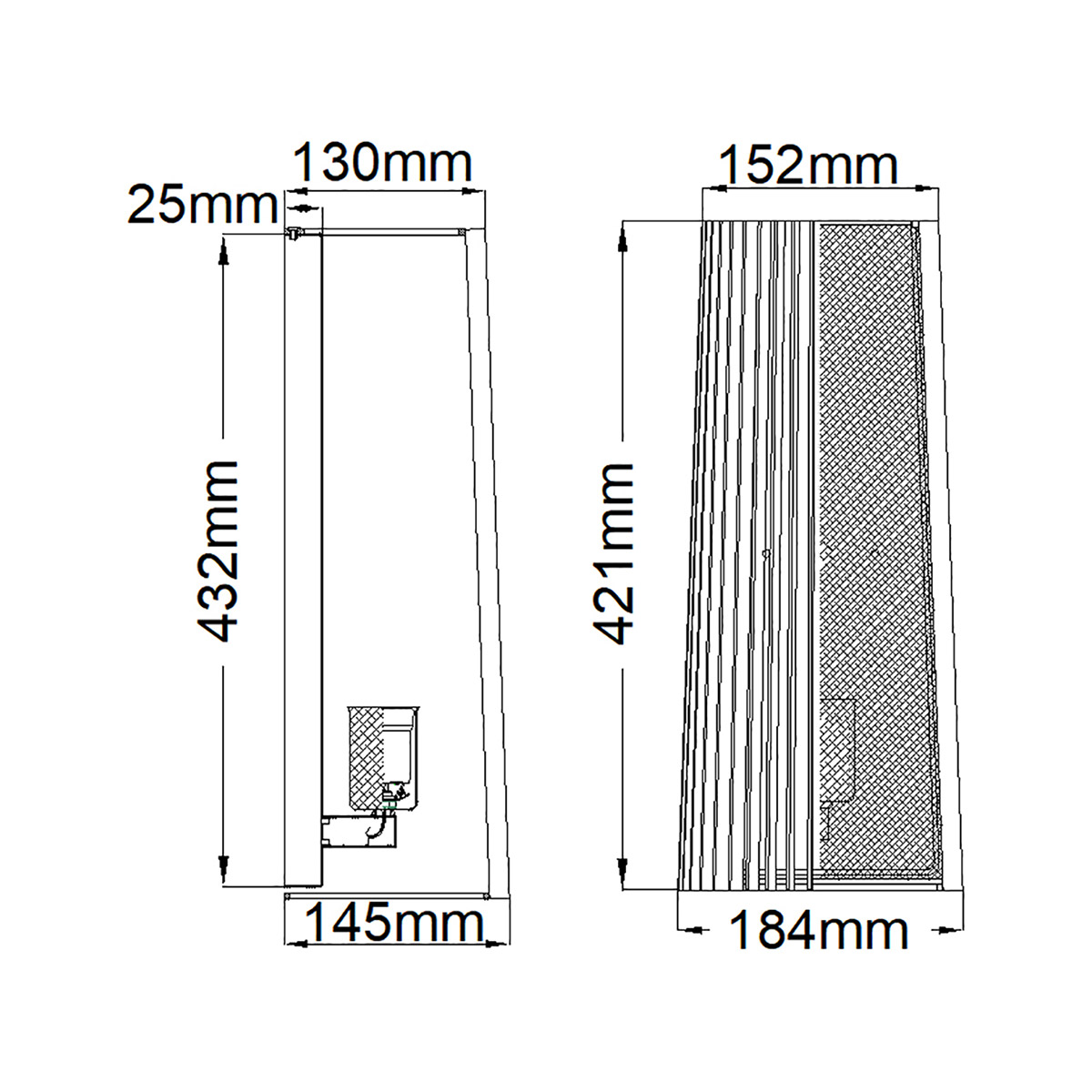 Бра с черными вертикальными линиями Kichler в Новосибирске