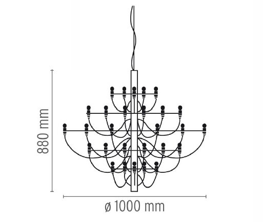 Люстра Flos 2097 50 Brass в Новосибирске