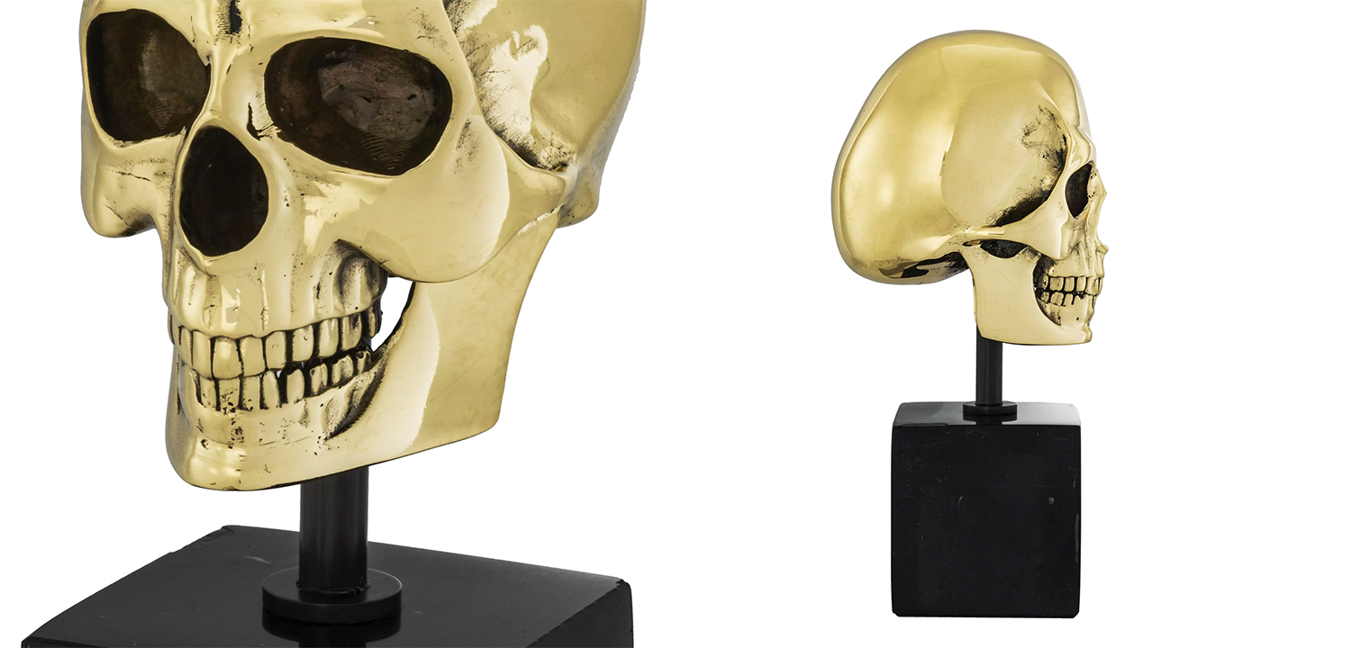 Статуэтка Philipp Plein Gold Skull S - фото №1