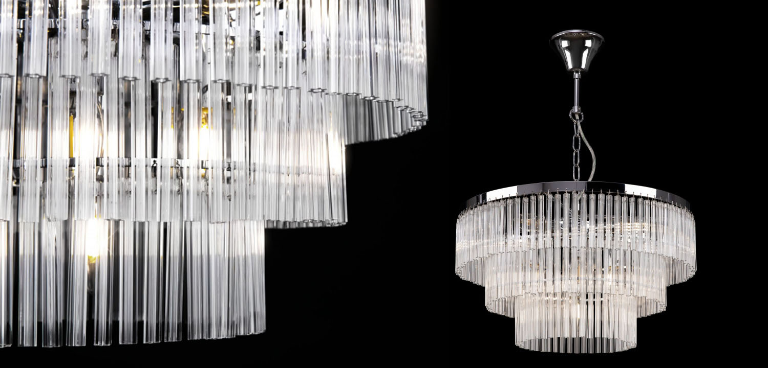 Люстра Olimpa Chandelier chrome 47 - фото