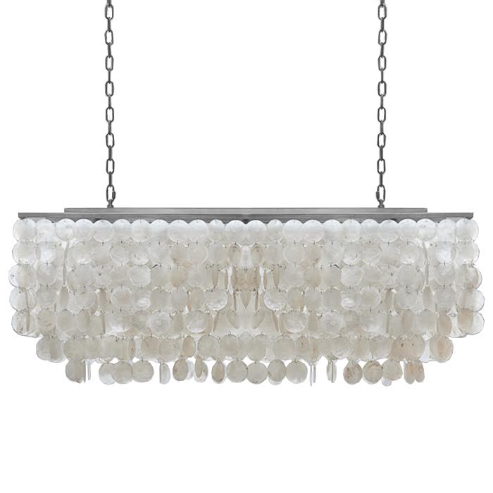 Люстра rectangle SHELL Chandelier 2 cascades Белый в Новосибирске | Loft Concept 